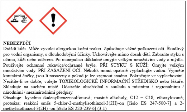 Kapsule na hygienické pranie