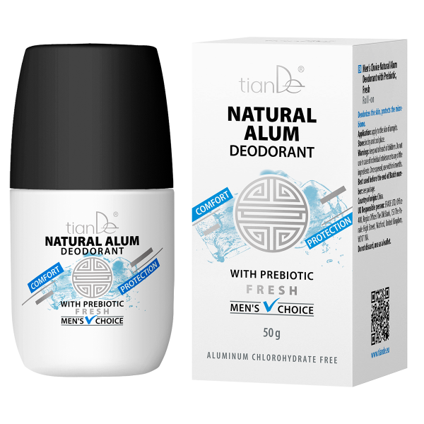 Kamencový deodorant s prebiotikami Men's Choice, sviežosť