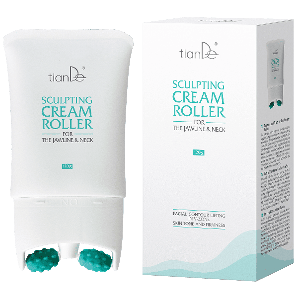 Krém s valčekom na tvarovanie kontúr brady a krku